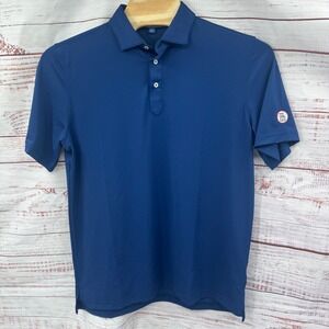 Stitch Golf Polo Shirt Mens Large Blue Performance Short Sleeve Casual